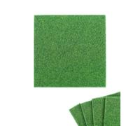 QLEUIFT 4 PCS Mini Erba Artificiale,Miniature Erba Decorazione,Erba Artificiale in Miniatura,Tappeto in Erba Sintetica Giardino,Erba Artificiale in Plastica Prato per Fai da Te Ornamento del Giardino