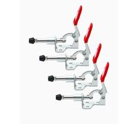 QLEUIFT 4 PCS Morsetti a Ginocchiera, Toggle Morsetto Push Pull Toggle, Morsetti a Sgancio, Rapido Tenditore, Morsetti a Leva Manuale, per Il Funzionamento della Macchina, Carpenteria, Saldatura