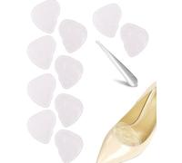 QLEUIFT 5 Paia Cuscinetti per Avampiede, Gel Metatarsal Pads per Metatarsalgia, Soletta Auto-Adesiva,per Tacchi Alti Sollievo per Dolori Nell'avampiede, con 1 Calzascarpe in Acciaio Inossidabile