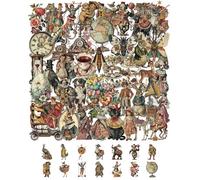 QLEUIFT 50 Pezzi Adesivi Epoca Vittoriana Vintage, Stickers Donne Ottocento, per Scrapbooking