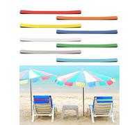 QLEUIFT 8 Pezzi Fasce per Asciugamani per Sedia da Spiaggia, Elastico in Gomma Ispessita Multifunzionale, Porta Teli da Spiaggia Elastici Antivento Clip, Elastici per Sedie da Spiaggia, 8 Colori
