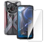 Qlfemna Cover per Cubot KingKong Star (6.78") con 1 Pezzo Pellicola Vetro Temperato, Trasparente Custodia Ultra Sottile Morbido TPU Silicone, Antiurto Anti-Graffio Protettiva Cover Case