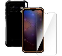 Qlfemna Cover per HOTWAV Cyber 13 Pro (6.6") con 1 Pezzo Pellicola Vetro Temperato, Nero Custodia Ultra Sottile Morbido TPU Silicone, Antiurto Anti-Graffio Protettiva Cover Case