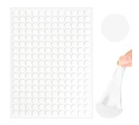 QLHNGUZ 350 puntini adesivi rotondi trasparenti biadesivi, rimovibili, senza tracce, nastro multiuso per feste, arte fai da te, decorazione per la casa, resistente all'acqua