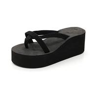 QLIGHA Infradito Donna Mare Alte Ciabatte Ragazza Estive Con Zeppa Sandalo Da Spiaggia Mare Piscina Pantofole Donne Chiuse Con Tacco Sandali Con Tacco E Plateau Scarpe