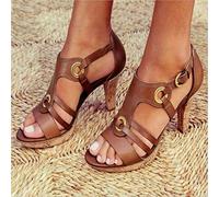 QLIGHA Sandali con Zeppa Donna Estivi Comode Platform Sandalo Plateau Scarpe con Tacco Pantofole