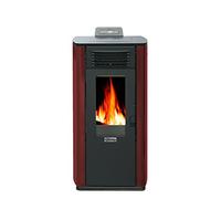 QLIMA STUFA A PELLET ROSSA A+ 240 M3 FIORINA90-RED