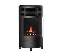Stufa a Gas Effetto Camino Nera Potenza 3,4kW