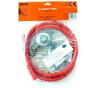 Qlima Kit tubo per stufa a gas da 150cm riduttore regolatore pressione KITG60
