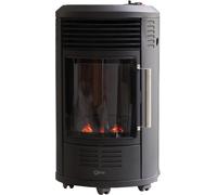 Stufa a Gas Effetto Camino Nera Potenza 3,4kW