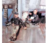 QLKFTRVNH 1/35 WWII German Tank Soldier Resin Model Kit Modello in resina non dipinto e non assemblato (2 figure, senza carri armati) //g8F5S1