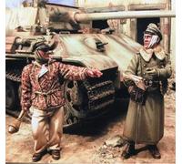 QLKFTRVNH 1/35 WWII German Tank Soldier Resin Model Kit Non Dipinto e Non assemblato (2 Figure, Senza Carri Armati) //I8G4O1