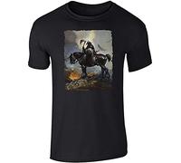 QLKNSC Death Before Dishonor - Maglietta a maniche corte da uomo con stampa grafica bianca morbida in cotone bianco giallo nero e rosso da uomo, a maniche corte, 100% cotone, Colore 17, L