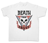 QLKNSC Death Before Dishonor - Maglietta a maniche corte da uomo con stampa grafica bianca morbida in cotone bianco giallo nero e rosso da uomo, a maniche corte, 100% cotone, Colore 110, L