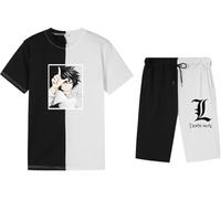 QLKNSC Death Note Anime White Yellow Black Red Mens Women T Tshirts T-shirt e top 100% cotone, Colore 110, M