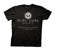 QLKNSC Death Note How to Use It Anime Licensed Ufficially Adult White Yellow Black Red Mens Women T T-Shirts a Manica Corta 100% Cotone, Colore 11, M