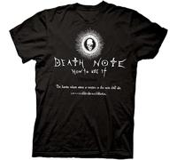 QLKNSC Death Note How to Use It Anime Licensed Ufficially Adult White Yellow Black Red Mens Women T T-Shirts a Manica Corta 100% Cotone, Colore 12, S