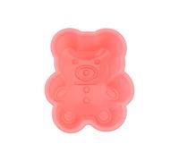 QLLQ Grazioso orso in silicone per torte, muffin, gelatina, utensili da cucina (rosa), silicone