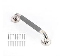 QLMA Corrimano Acciaio Inox per Scale Ringhiera per Scale Ingresso Giardino Passamano Esterni Interni Fissaggio a Parete per Uso Interno ed Esterno Corrimano Antiscivolo(Grey, A 25-40cm)