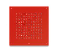 QLOCKTWO CLASSIC 45X45 QT4 PANNELLO ROSSO