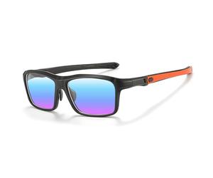 Qlonn Occhiali daltonici da uomo, per correggere e migliorare la visione dei colori, per daltonismo rosso-verde, Nero Sabbia Opaco, M