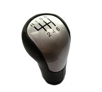 QLOREGS Leva cambio Compatibile Con Ford Per Connect Per Fusion 5 6 Marce Automatico Nero Argento Pomello Del Cambio Auto Maniglia Pomello Del Cambio Testa Auto Styling(6speed silver)