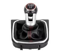 QLOREGS Leva cambio Compatibile Con VW Per Golf MK6 Per GTI Per GTD R20 2009-2013 Leva Del Cambio Per Auto Con Cuffia Copri-pomello Del Cambio(5 speed)