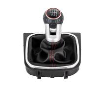 QLOREGS Leva cambio Compatibile Con VW Per Golf MK6 Per GTI Per GTD R20 2009-2013 Leva Del Cambio Per Auto Con Cuffia Copri-pomello Del Cambio(6 Speed)