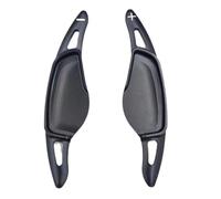 QLOREGS Palette del Volante Padd Compatibile con per Sharan 2012-2016 per Polo 6R 2010 2011 2012 2013 2014 2015 2 Pezzi di Estensione per Cambio al Volante Dell'auto.(Black)