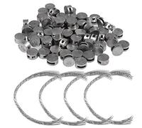 QLOUNI Tenute per sigilli di sicurezza per diametro di piombo 10mm (80 sigilli di 10mm+ 80 fili di bloccaggio sigilli di tenuta)