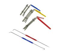 QLoztyse 5 Pezzi Kit Montaggio Guarnizioni per Cilindri Idraulici con Estrattore Paraolio Stelo Pistone Utensili Manuali con Teste Ricurve E a Gancio Adatti, Stile A