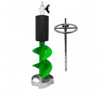 QLoztyse Auger Manuale con Asta di Prolunga Robusta Attrezzo da eggera, Verde, 55CM
