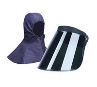 QLoztyse Cappello Da Saldatore con Visiera Protettiva, Cappuccio Regolabile per Casco Da Saldatore, Ignifugo, Traspirante, con Fodera in Rete Assorben