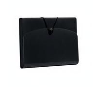 QLoztyse Cartella Espandibile Cartella Documenti Organizer Archivio Porta Documenti Portadocumenti PP Resistente All’acqua con Inserti Multilivello E Linguette, Nero, 13 Scomparti