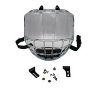 QLoztyse Casco da Hockey su Ghiaccio con Visiera Integrale Antiappannamento, Resistente, AntiGraffio, di, Professionale, Facile da Installare.