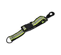 QLoztyse Cinghia per Guanti Da Pompiere, Clip Professionali per Guanti, Clip di Supporto Resistenti, Clip Robusta per Guanti, Struttura in Metallo E Poliestere, Fibbia in Metallo Nero