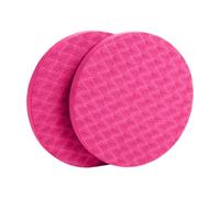 QLoztyse Confezione da 2 Ginocchiere per Ginocchia, Gomiti, Polsi E Mani; Accessori per Il Fitness; Cuscinetti di Supporto Rotondi Portatili per Allenamenti, F, Rosso