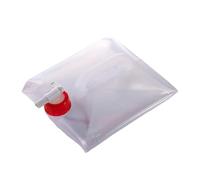 QLoztyse Contenitore per Bevande Acqua Camping Portatile con Rubinetto Secchio Trasparente Pieghevole Funzione Anti Perdita Struttura Resistente Adatto a Picni, Rosso, 10 Litri