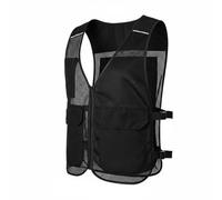 QLoztyse Gilet Riflettente Progettato per Ventilazione Ottimale E Inserto Ghiacciato Riduce Stress da Caldo E Sudorazione Adatto a Lavoratori Edili Manutentori, Nero, Nero