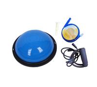 QLoztyse metà Palla di Equilibrio, metà Palla da Ginnastica, Base Antiscivolo, Attrezzo per Allenamento, Allenamento Dell'equilibrio per La Stabilità, Blu