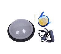 QLoztyse metà Palla di Equilibrio, metà Palla da Ginnastica, Base Antiscivolo, Attrezzo per Allenamento, Allenamento Dell'equilibrio per La Stabilità, Grigio