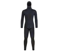 QLoztyse Muta da Subacquea Neoprene Due Pezzi Termica Flessibile Resistente Agli Shock Supporto Movimenti Dinamici per Immersioni Allenamento Attività Acquatiche, Nero, M