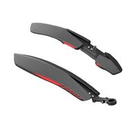 QLoztyse Parafango per Mountain Bike, Pezzo di Ricambio, Facile Installazione per Strade, Nero Rosso