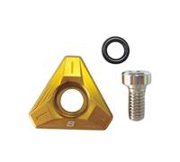 QLoztyse Pesi per Golf, Aiuto per L'allenamento All'aperto, Aggiunta alla Testa per Driver in Legno Ltdx, Oro 8 g