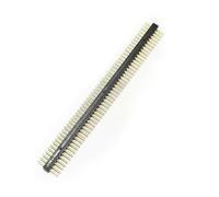 QLoztyse Pin Header Tondo Interfaccia per PCB Integrazione Facile Connessione Stabile Resistente a Temperature Elevate Adatto a Montaggio Elettronico Prototipi, 1x50p, SingolaFilaMaschio