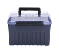 QLoztyse Scatola Portaoggetti Scomparti, Organizer per Esche, Cassetta degli Attrezzi con Fori di Drenaggio, Realizzata in Robusto Materiale PP per La PES, Style D