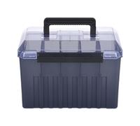 QLoztyse Scatola Portaoggetti Scomparti, Organizer per Esche, Cassetta degli Attrezzi con Fori di Drenaggio, Realizzata in Robusto Materiale PP per La PES, Style C