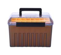 QLoztyse Scatola Portaoggetti Scomparti, Organizer per Esche, Cassetta degli Attrezzi con Fori di Drenaggio, Realizzata in Robusto Materiale PP per La PES, Style a