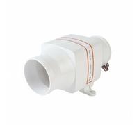 QLoztyse Ventilatore Marino Ventilatore Soffiante in Linea Estrattore Ventola Compatta Materiale Plastica Flusso d'Aria Dritto Lisce Collegamento 4in Montaggio, NMIB2-270-02 24V
