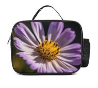 QLPTM Close Up of Purple Flowers - Borsa termica per il pranzo, riutilizzabile, portatile, per viaggi, picnic, escursioni